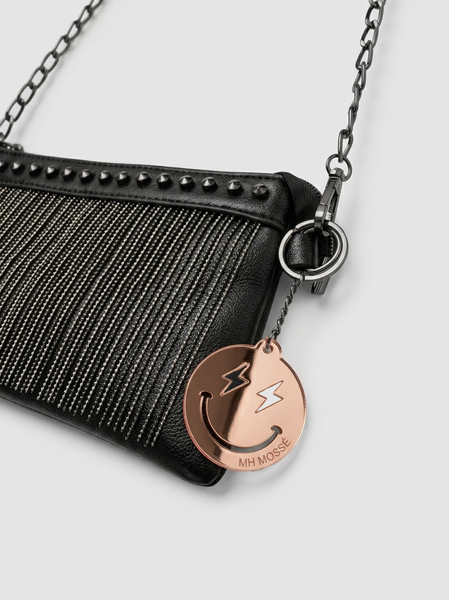 Charm para carteras de acrílico grabado en láser
