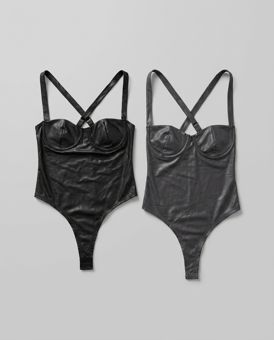 BODY NEGRO CUERINA KROS