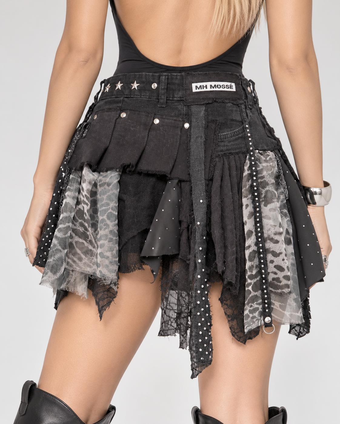 Mini falda Dark Raven - One Of A Kind