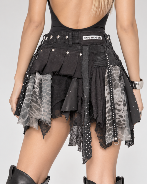 Mini falda Dark Raven - One Of A Kind