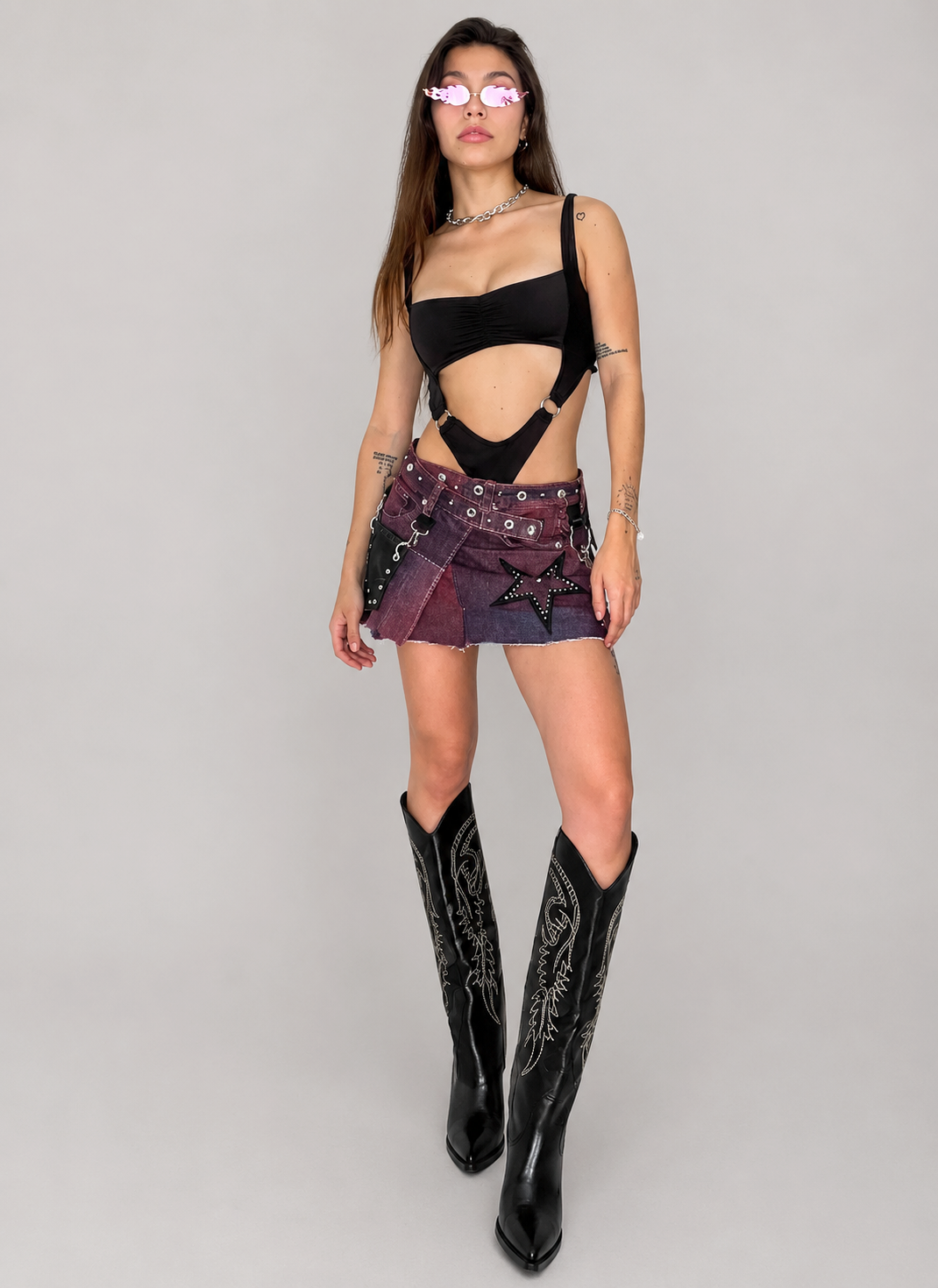 Mini falda Purple  - One Of A Kind