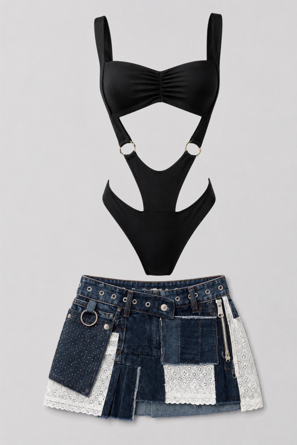 BODY AURA + MINI FALDA DUNY