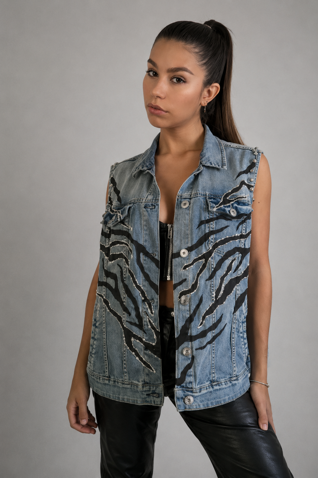 Chaqueta Zebra shine