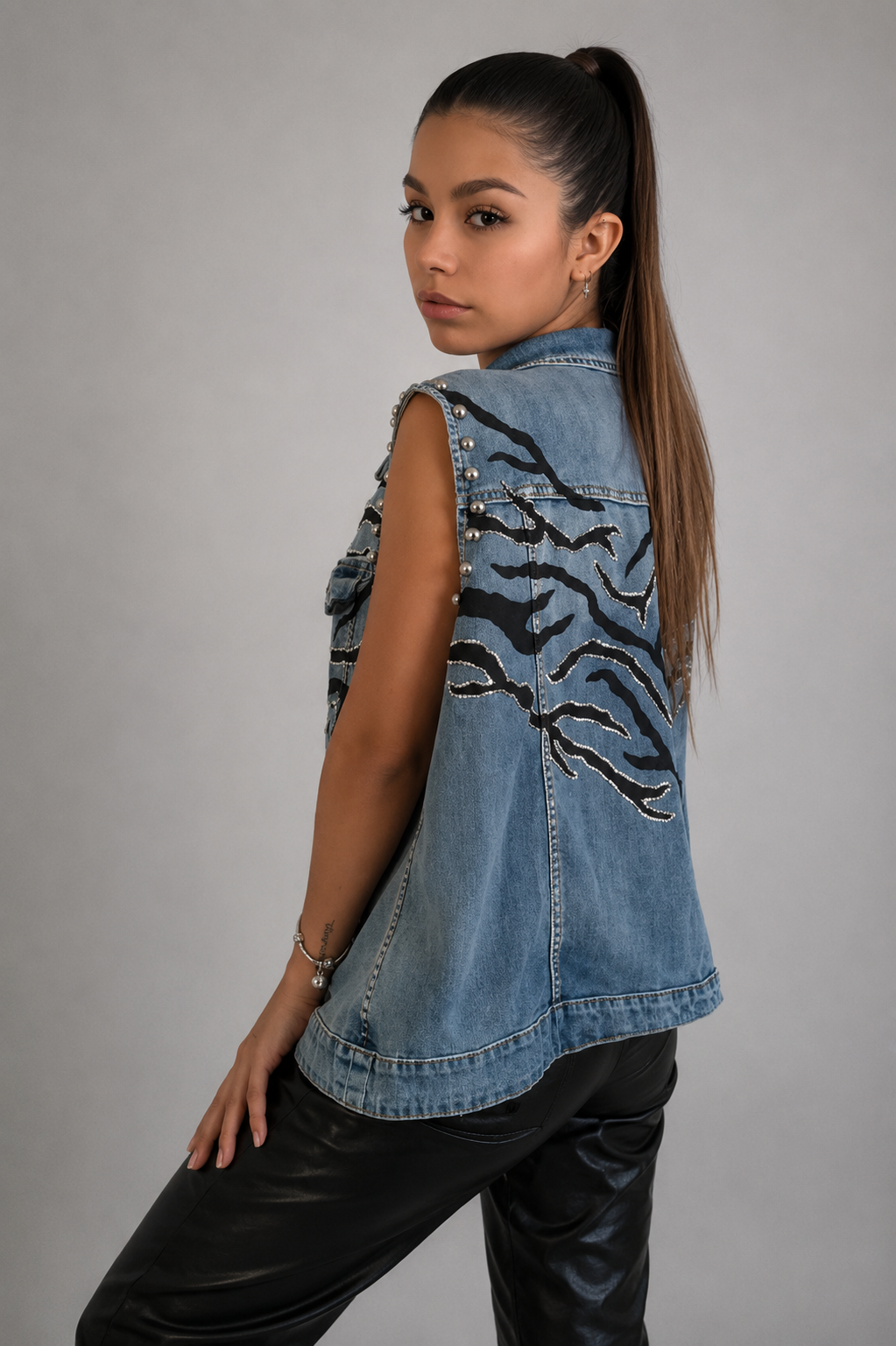 Chaqueta Zebra shine